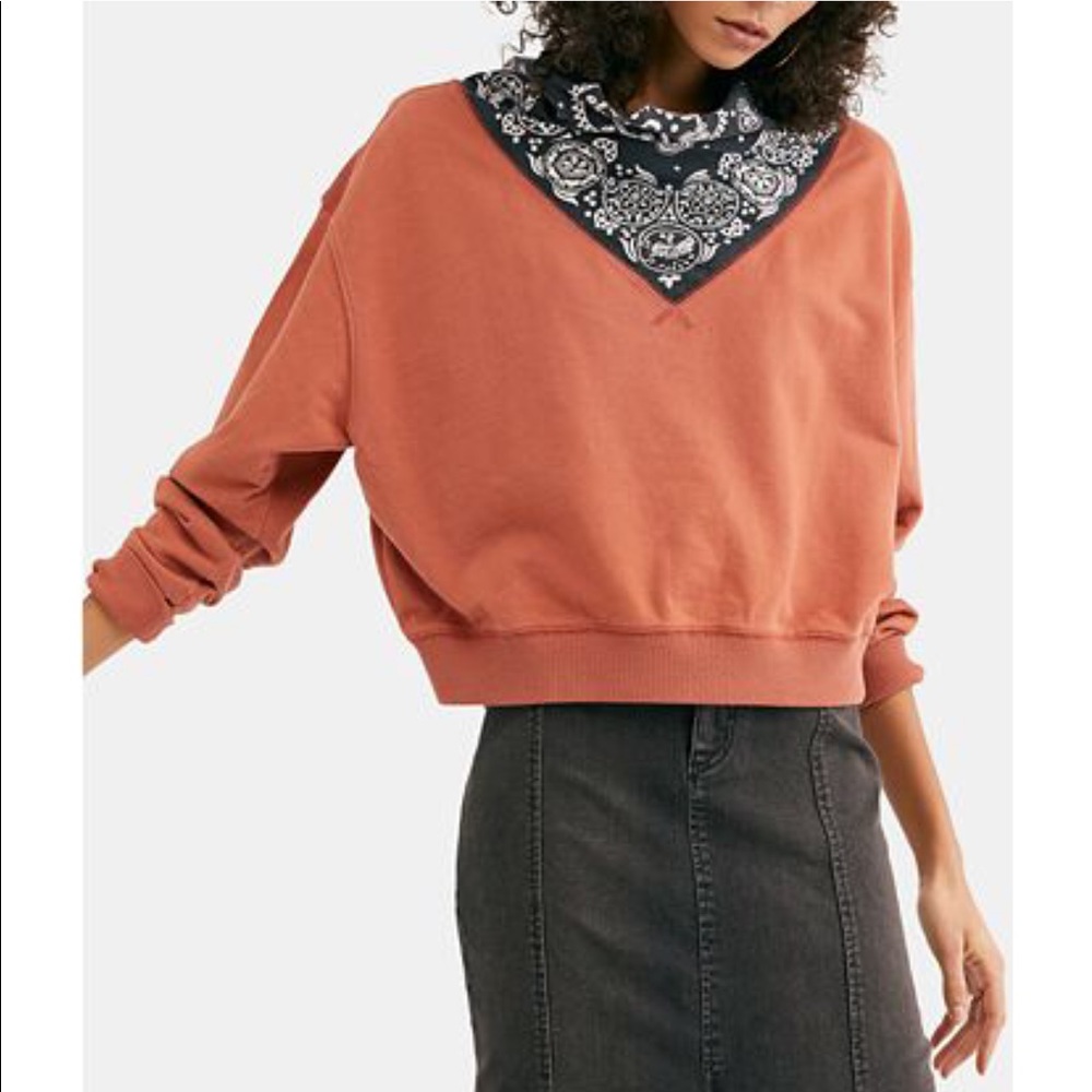 FREE PEOPLE Bandana Top Pullover - Picture 7 of 8